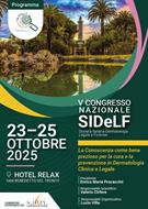 V CONGRESSO NAZIONALE SIDELF Società Italiana di Dermatologia Legale e Forense - San Benedetto del Tronto (AP), 23-25 ottobre 2025 - Hotel Relax